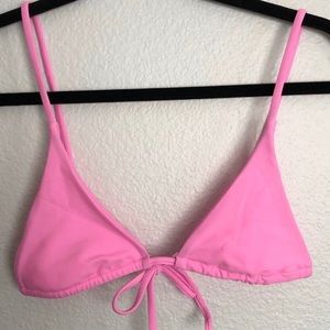 Bubblegum pink bikini top